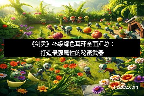 《剑灵》45级绿色耳环全面汇总：打造最强属性的秘密武器
